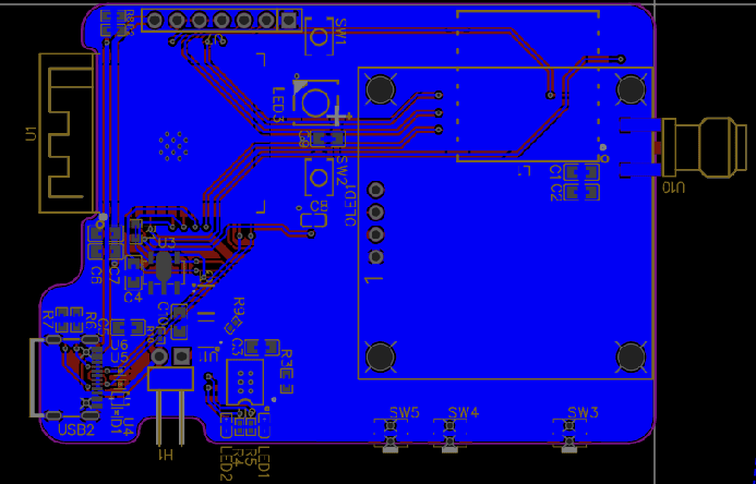 AIoT sensor PCB layout