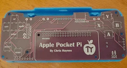 Apple Pocket Pi - 3D Printable Retro Handheld Games Console PCB