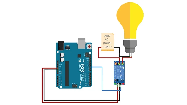 Arduino relay connection