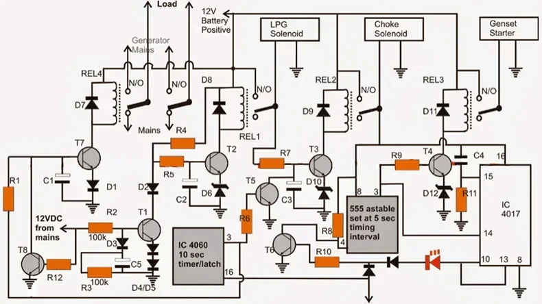 automatic transfer switch circuit design