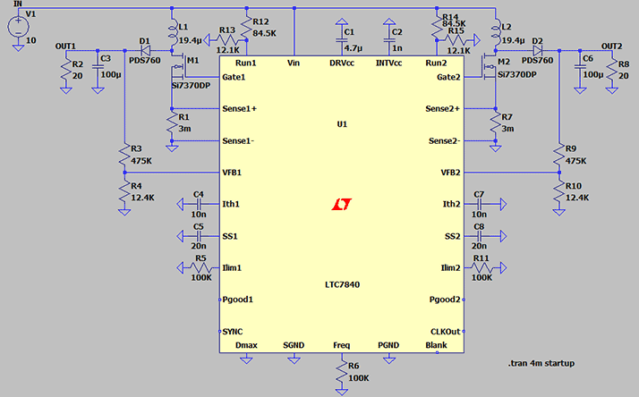 boost converter shcematic example
