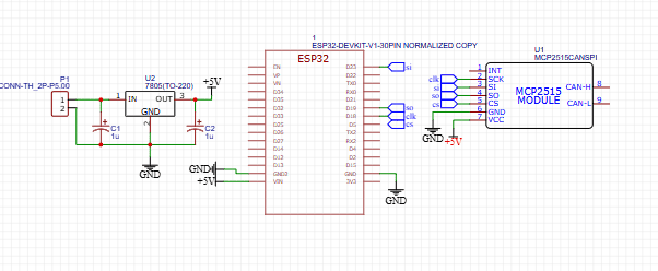 CAN project schematic design