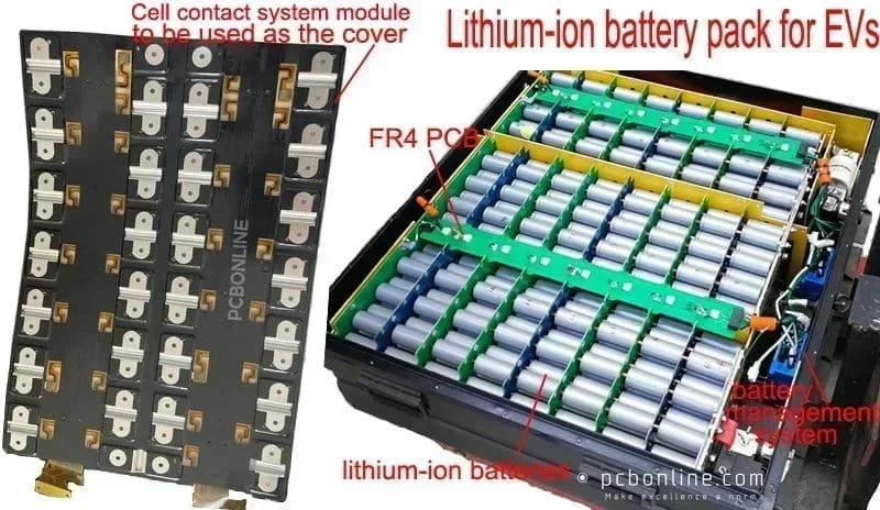 cell contact system lithium battery