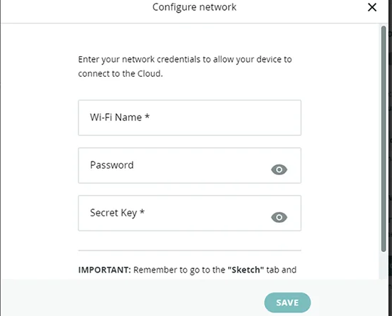 configure network Wi-Fi details