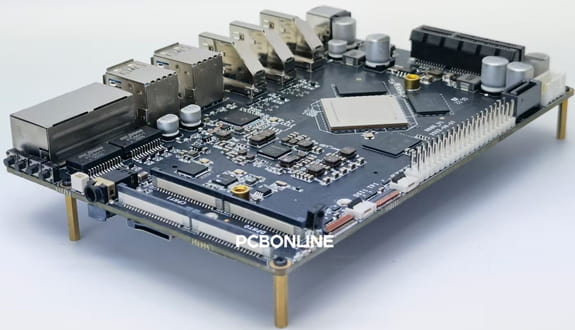 Microcontroller PCB components