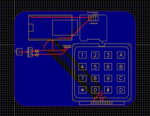 esp32 door lock PCB design