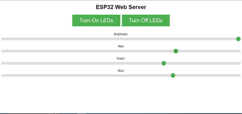 ESP32 web server