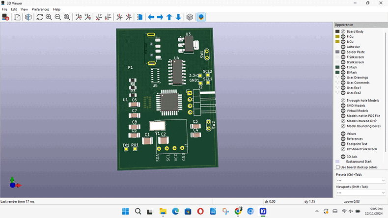 fitness tracker PCB 1