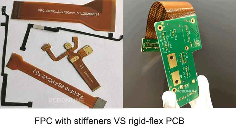 FPC stiffener VS rigid-flex PCB
