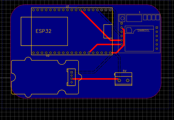 GSM project PCB design