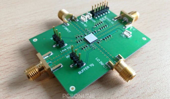 high-current PCB with copper terminals