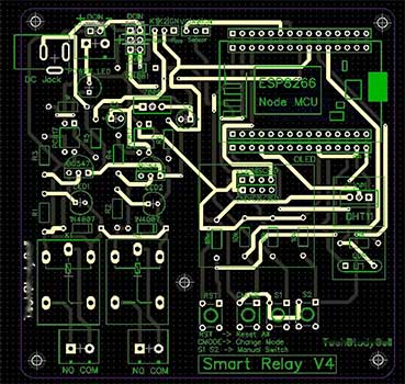 home automation Blynk and NodeMCU PCB