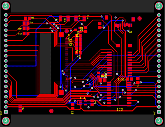 ILI9341 LCD PCB Gerber 1