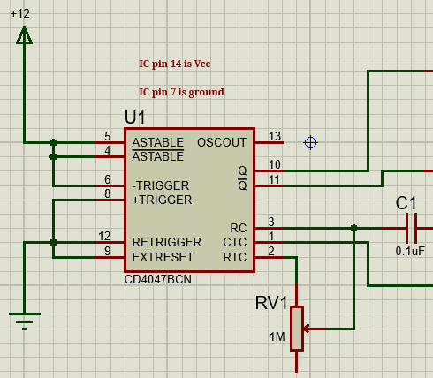 inverter circuit with CD4047