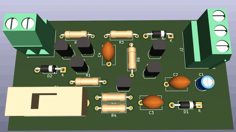 inverter with transistor PCB design