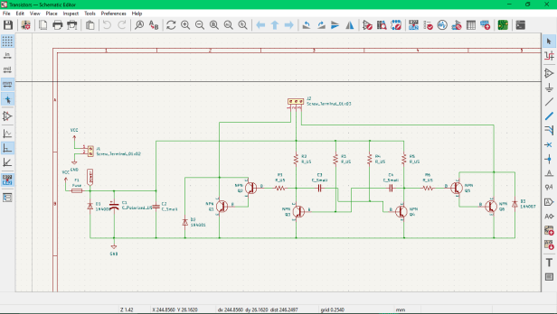 inverter with transistor schematic