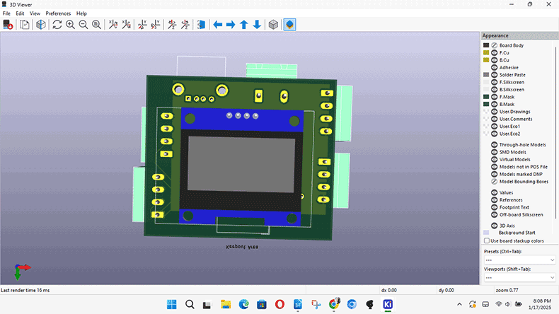 IoT quality monitor PCB design 4