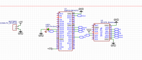 LoRa receiver schematic