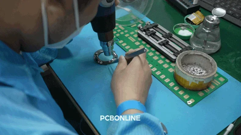manual soldering PCB
