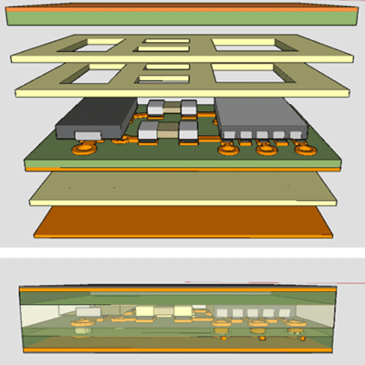 multilayer PCB embedded components