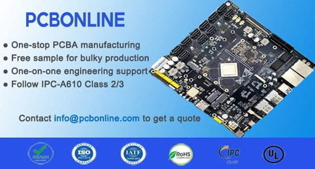 PCB assembly services from PCBONLINE