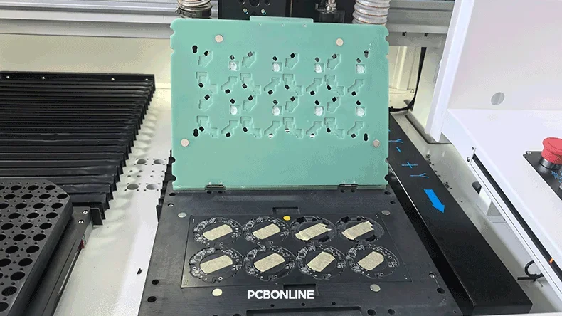 PCB fixture depaneling