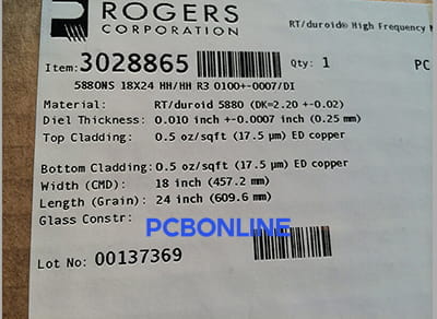 Rogers RT/duroid 5880 laminate