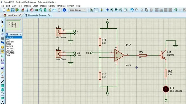 round PCB circuit design 6