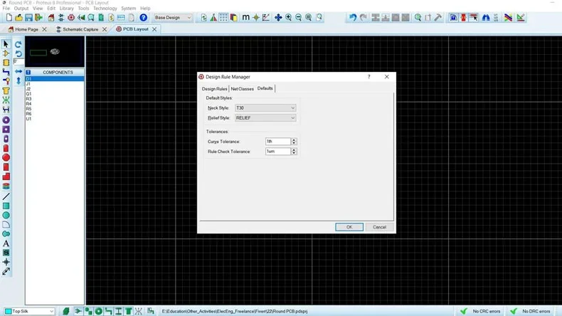 round PCB route connections 2