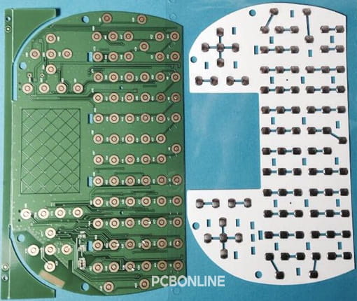 selective surface finish PCB for medical key panel