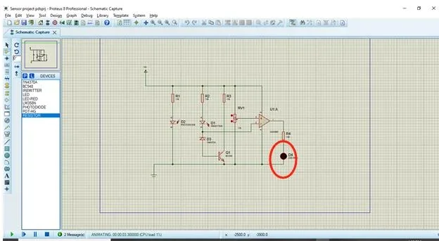 sensor PCB simulation 1