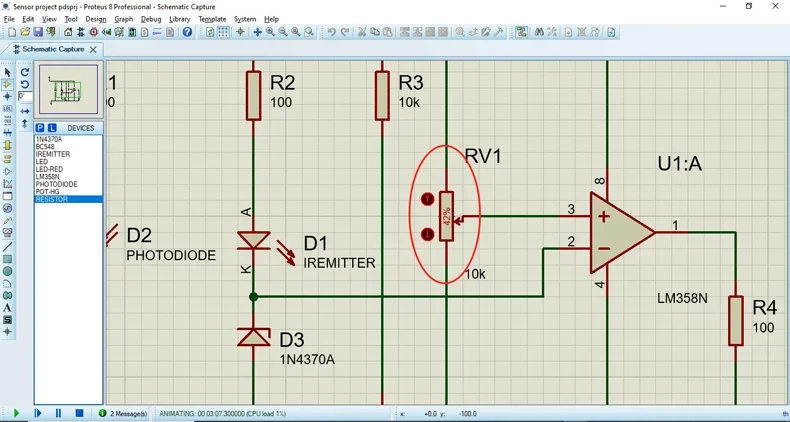 sensor PCB simulation 2