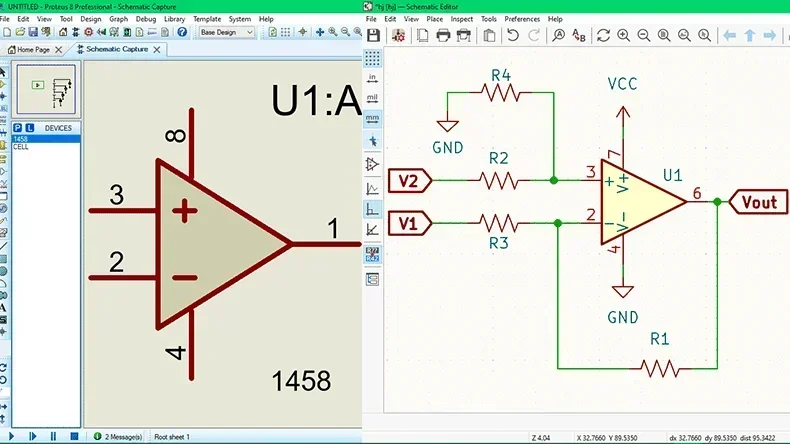 simple and differential op-amps