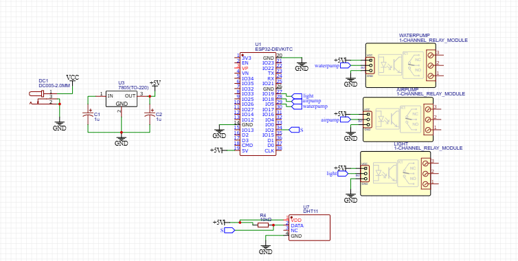 smart hydroponics system schematic design