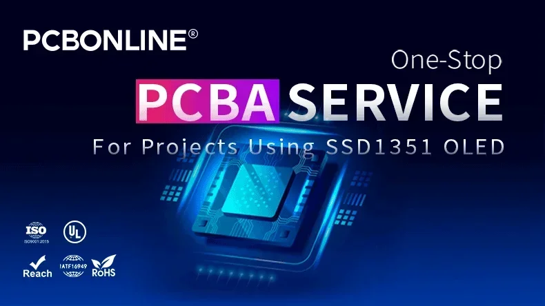 SSD1351 OLED PCBA manufacturer