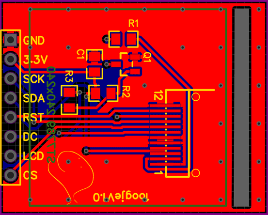 ST7789 LCD breakout PCB 1