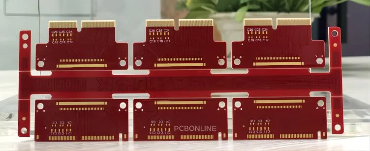 red PCB gold fingers