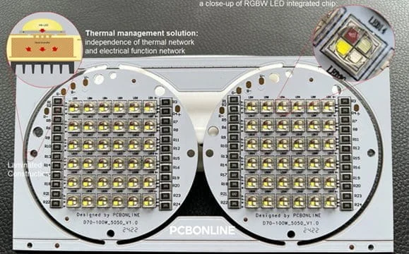 high-power FR4 PCB thermal conductvity management