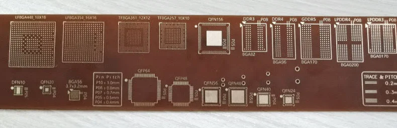 PCB ruler PCB pads