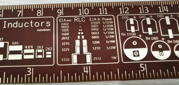 PCB ruler RLC