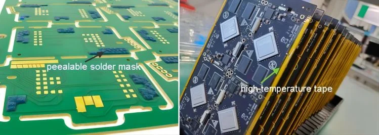 peelable solder mask vs high-temperature tape