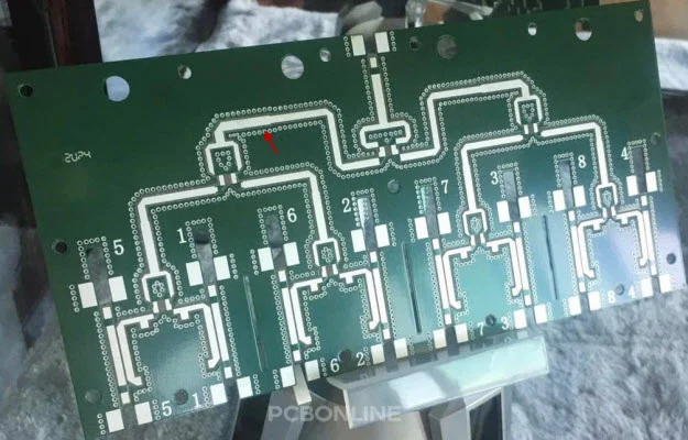 solder mask opening for PCB vias