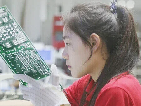 visual inspection of PCB assembly